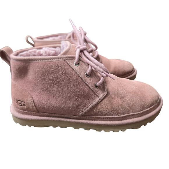 UGG Neumel boots in a pink colorway, likely "Shell Pink," women's size 8 - Picture 1 of 8